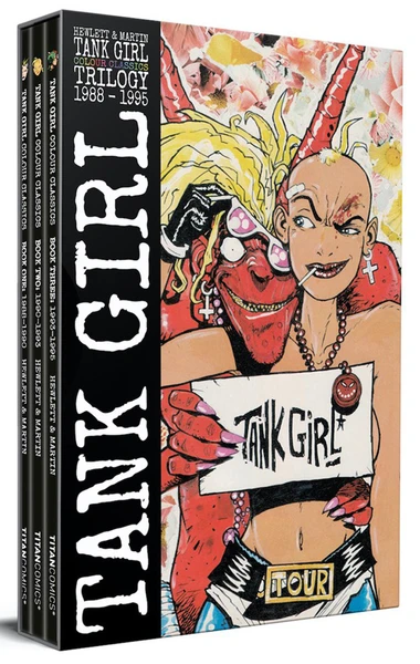 TITAN COMICS Tank Girl Color Classics Trilogy (1988-1995) Graphic Novel Box Set